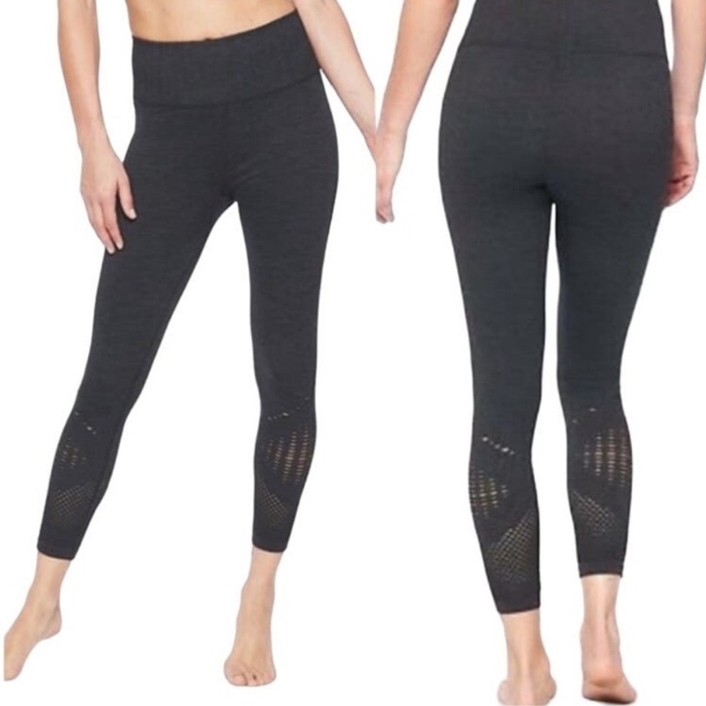 Women's Black High-Waisted Leggings Size M But Sized Small 29" Waist